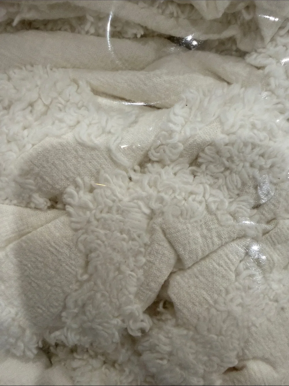 Madison Park Cream Textured Duvet Cover Set